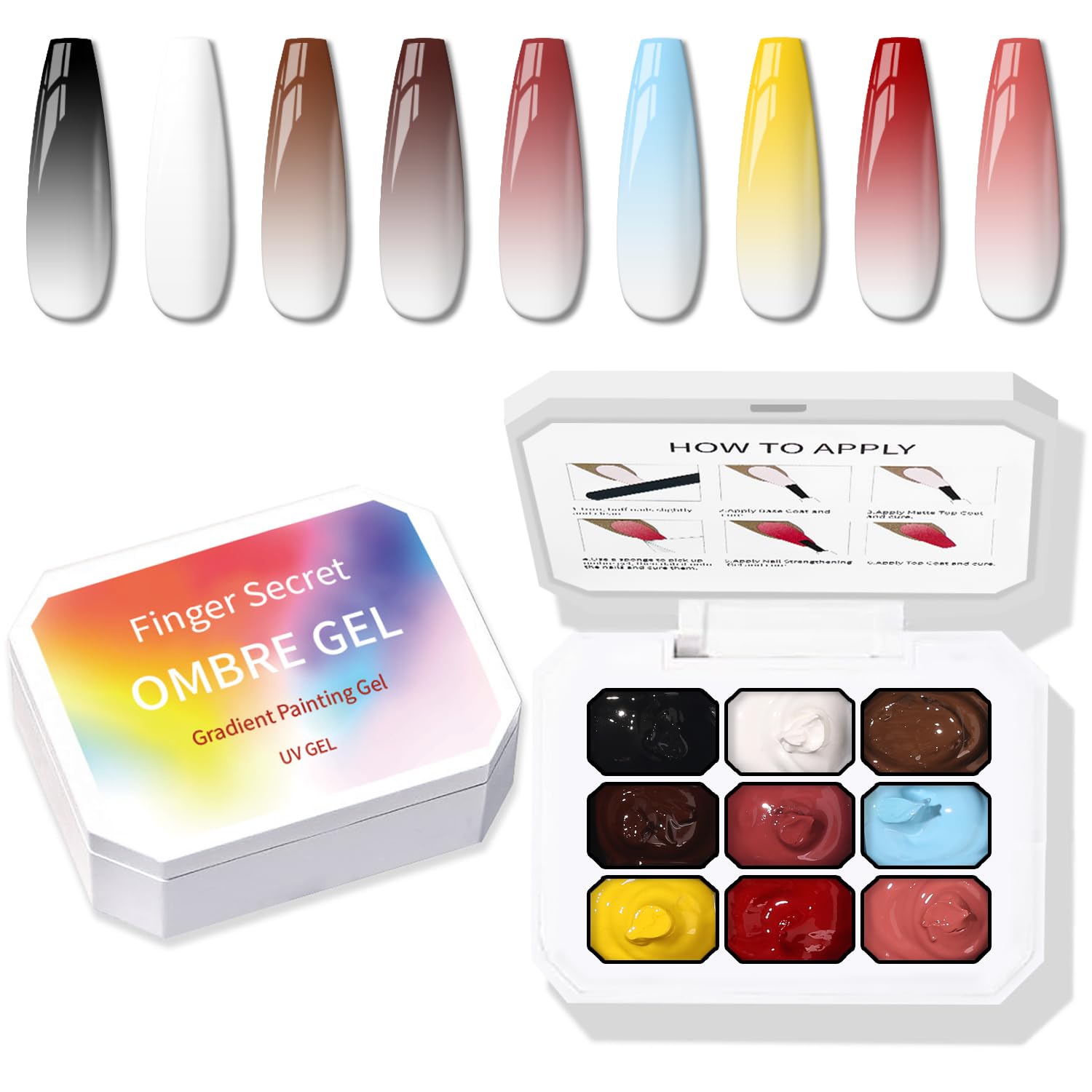 Karroy gel de uñas con esponja para degradados suaves
