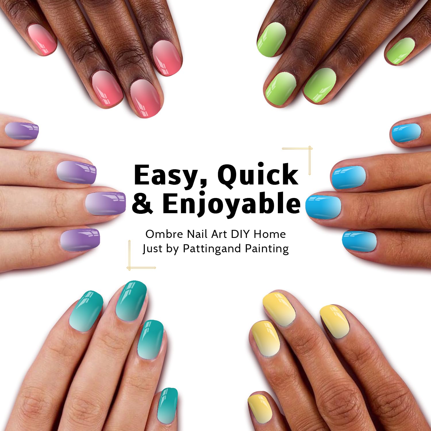 Karroy gel gradiente para uñas, colores intensos y duraderos