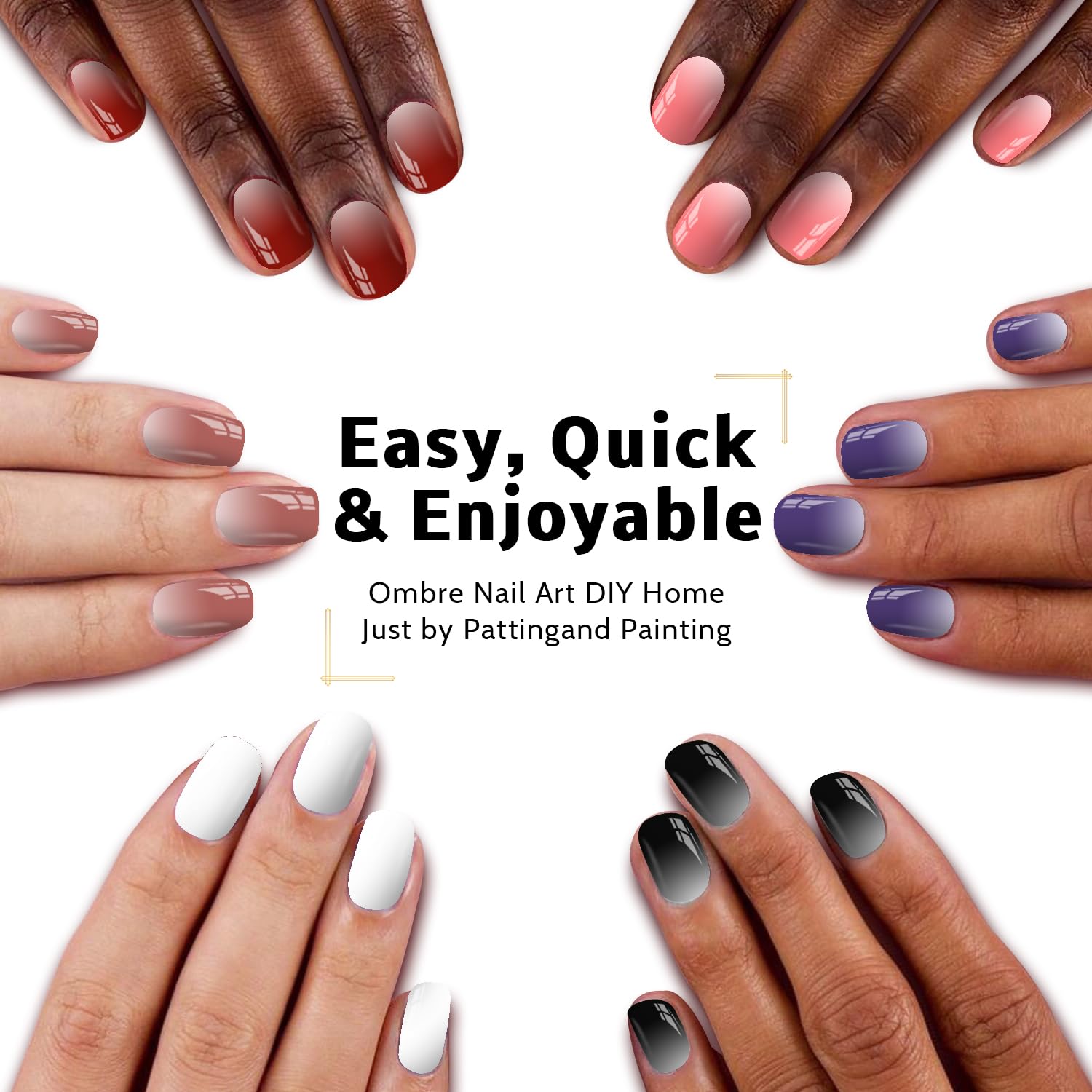 Karroy gradiente ombré en uñas para un efecto duradero.