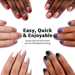 Karroy gradiente ombré en uñas para un efecto duradero.