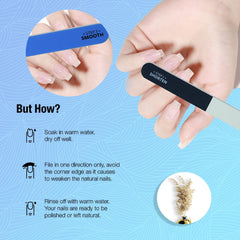Karroy 20pcs pack of nail files for versatile home and salon use.