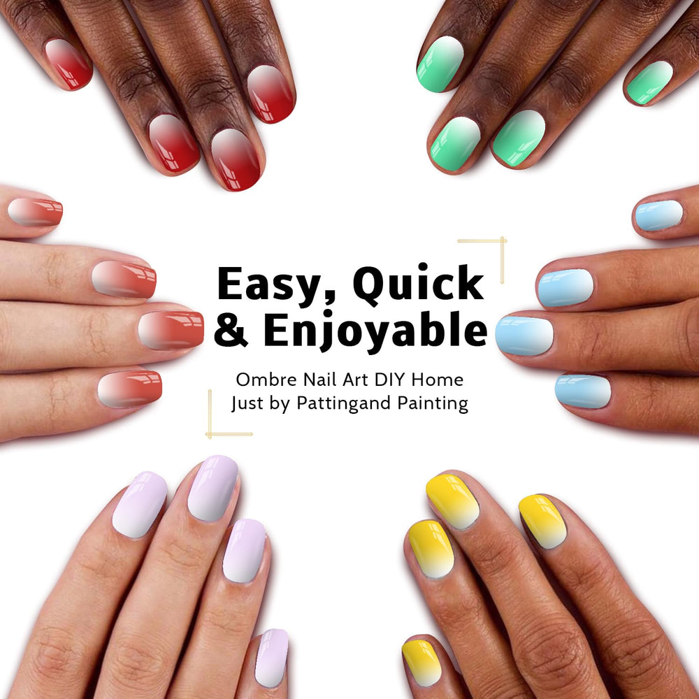 Karroy ombre gradient gel for vibrant color blends