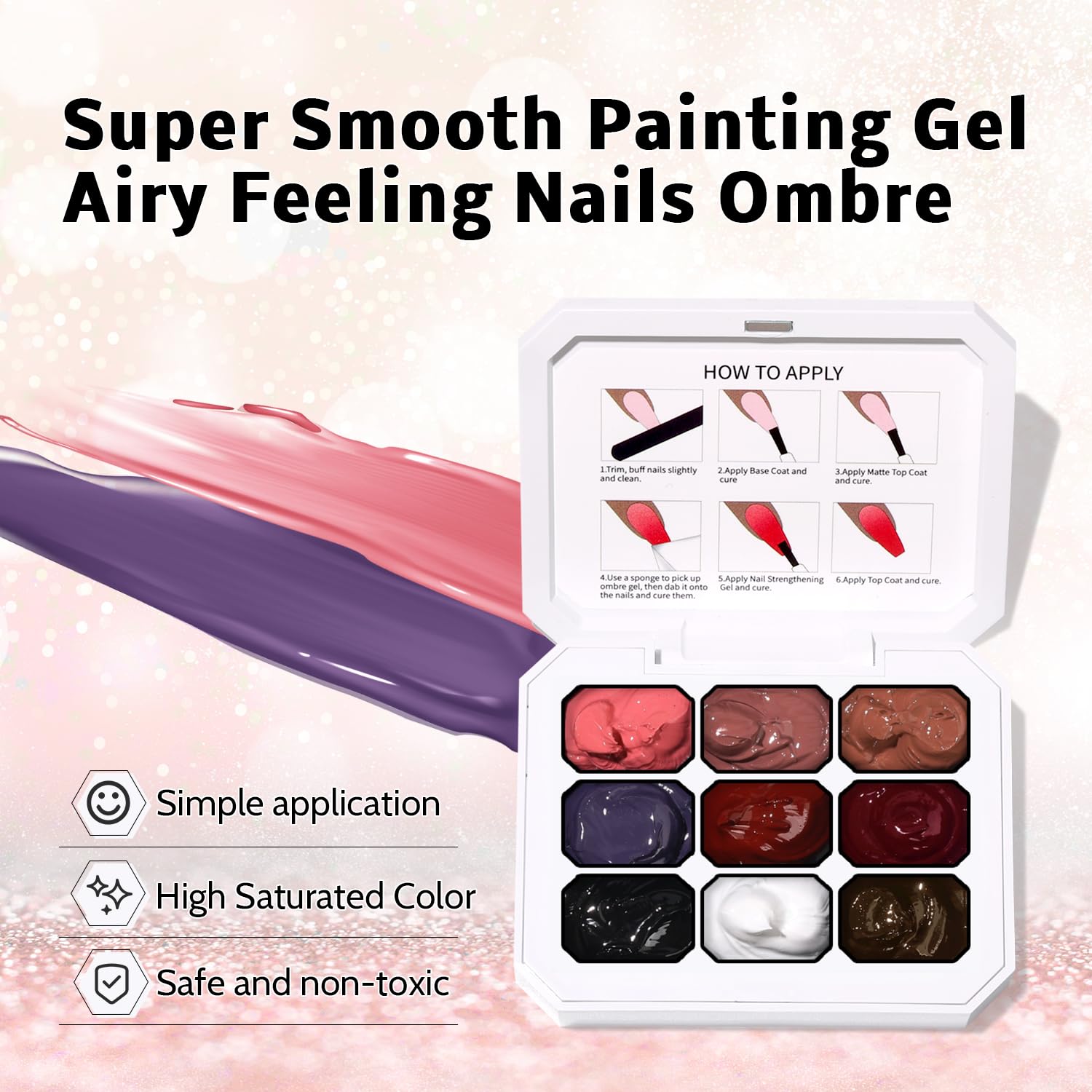 Karroy pigmentos vibrantes para colores intensos en uñas.