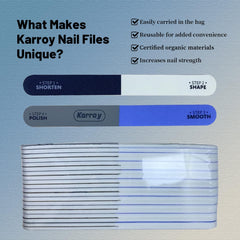 Karroy shortening side in action for precise nail shaping.