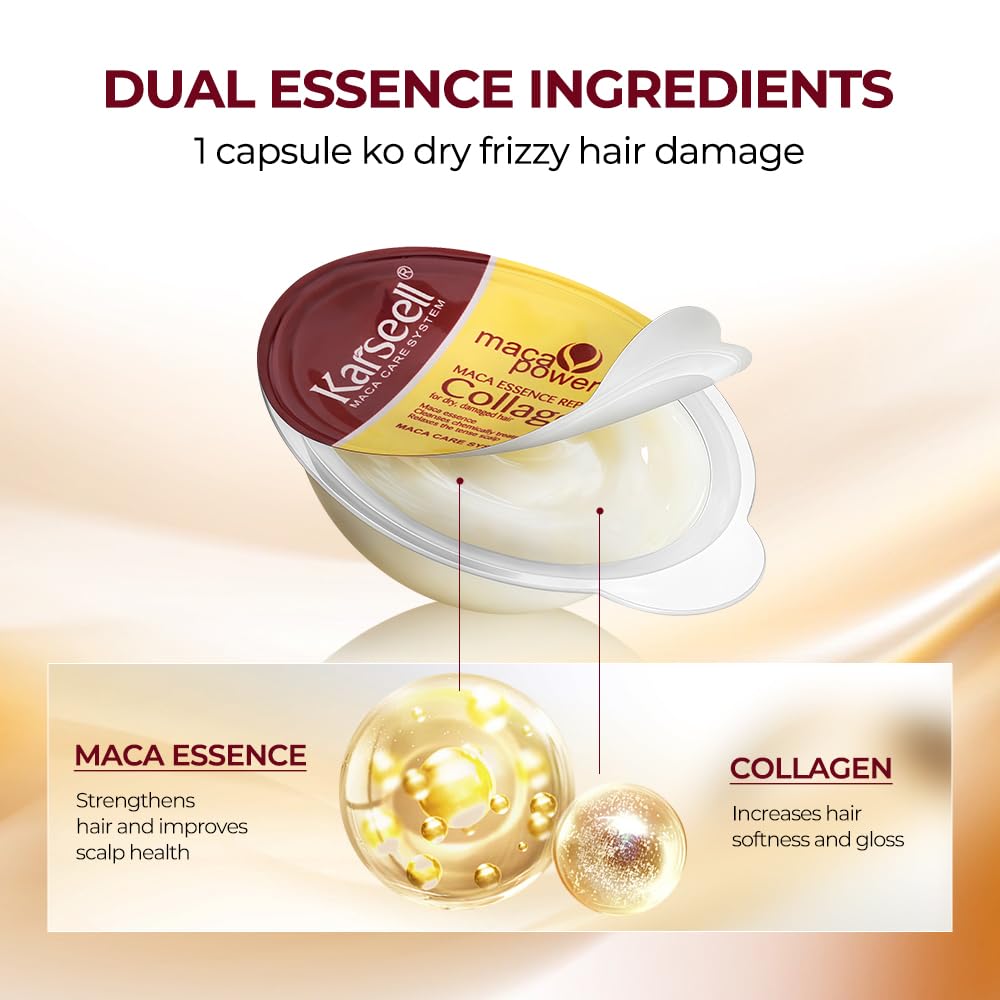 Karseell mascarilla capilar tamaño viaje, ideal para viajar y transportar.