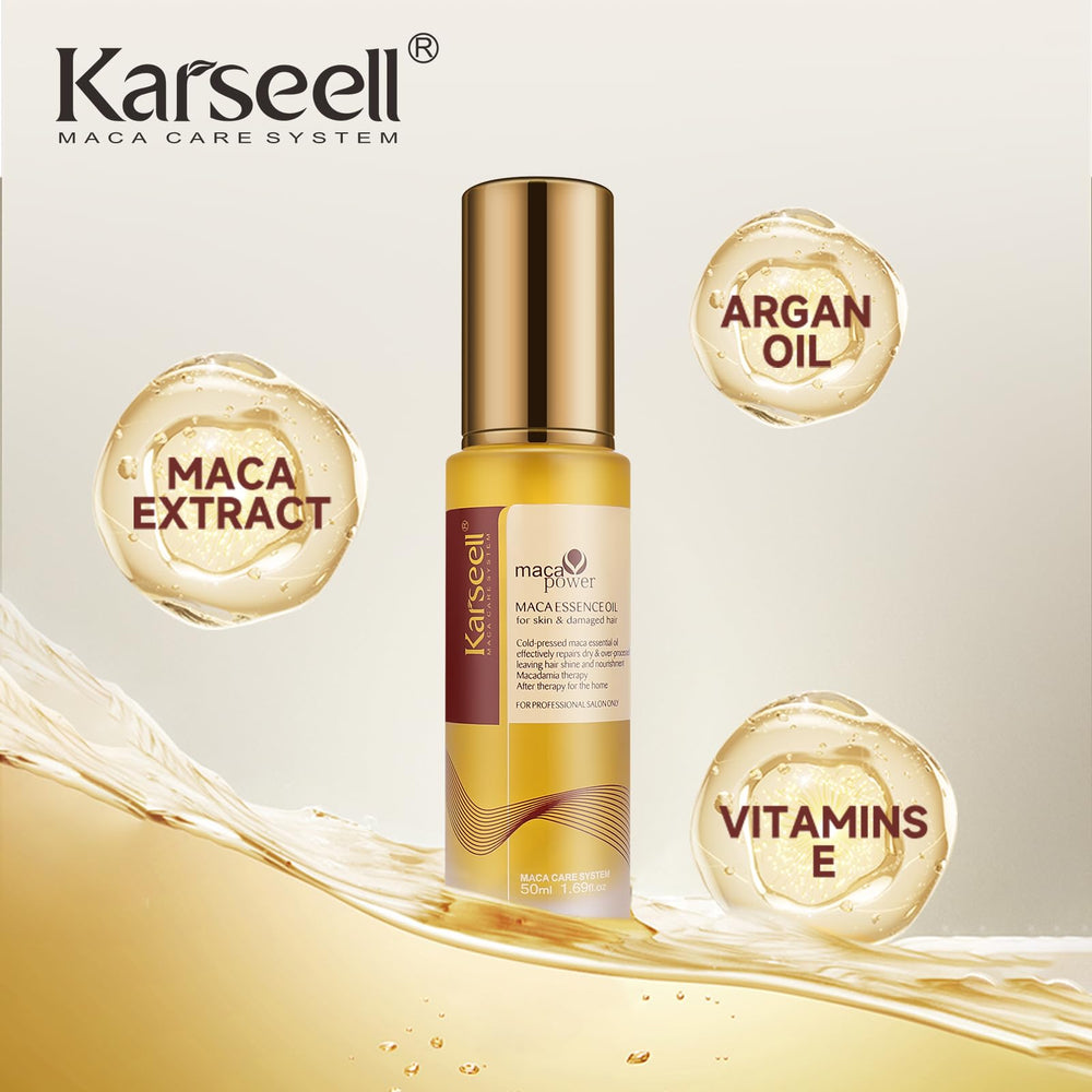 Karseell Aceite de Argán, textura ligera que no deja grasa.