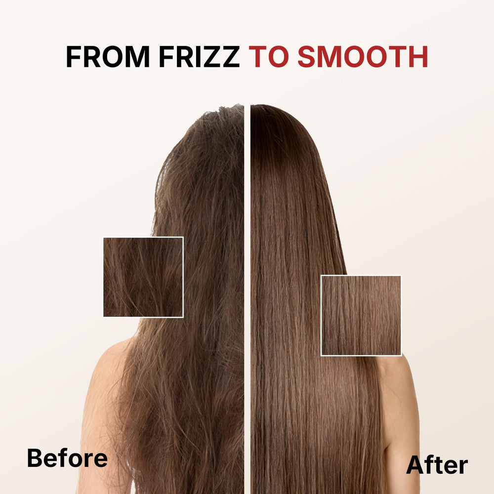 Karseell application demonstration shows even distribution through hair.