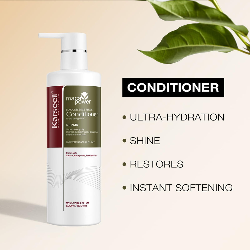 Karseell Collagen shampoo after use delivering soft, manageable, shiny hair