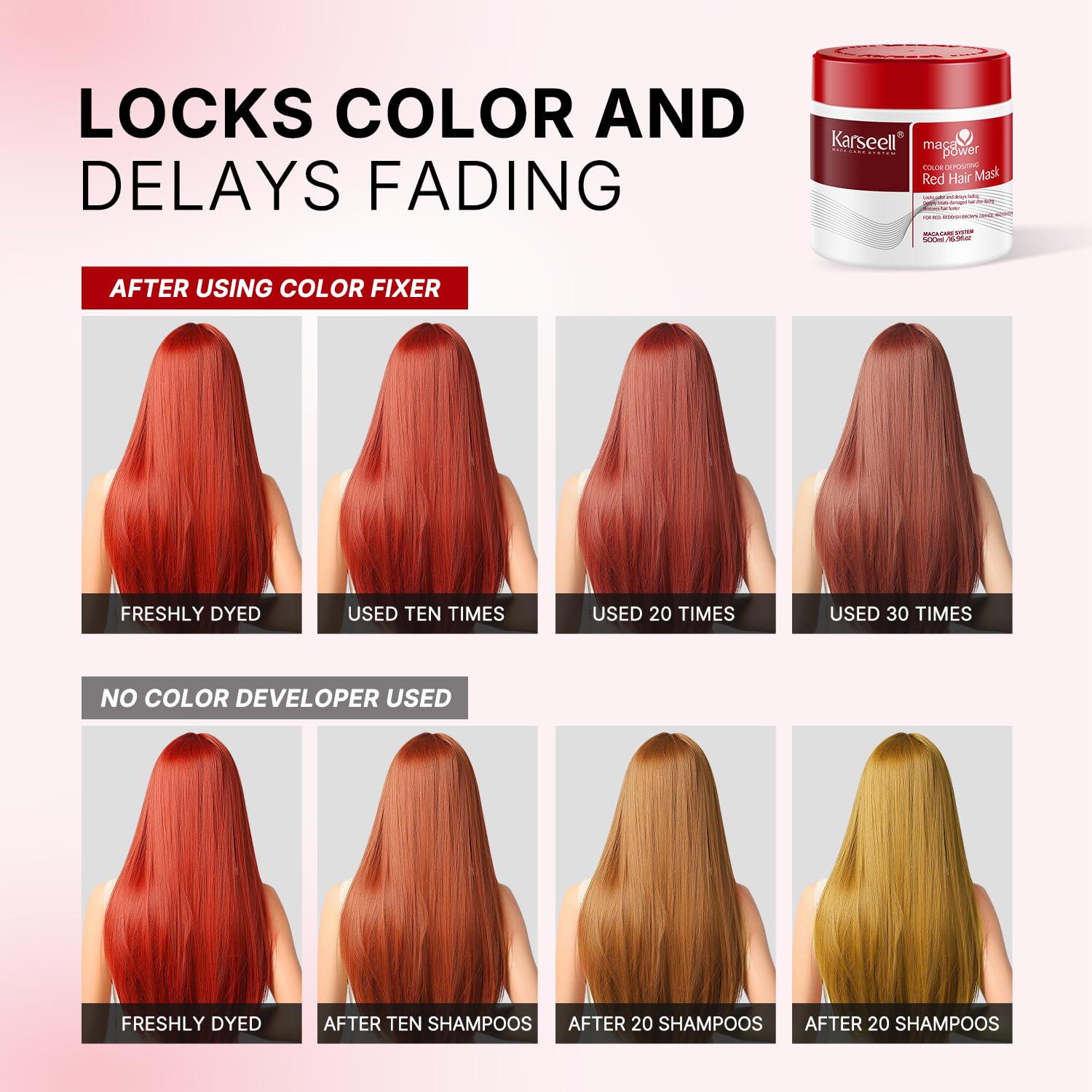 Karseell color depositing formula tailored for bleached hair care.