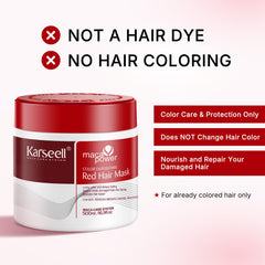 Karseell conditioner applied to damp hair refreshes fade-prone color.