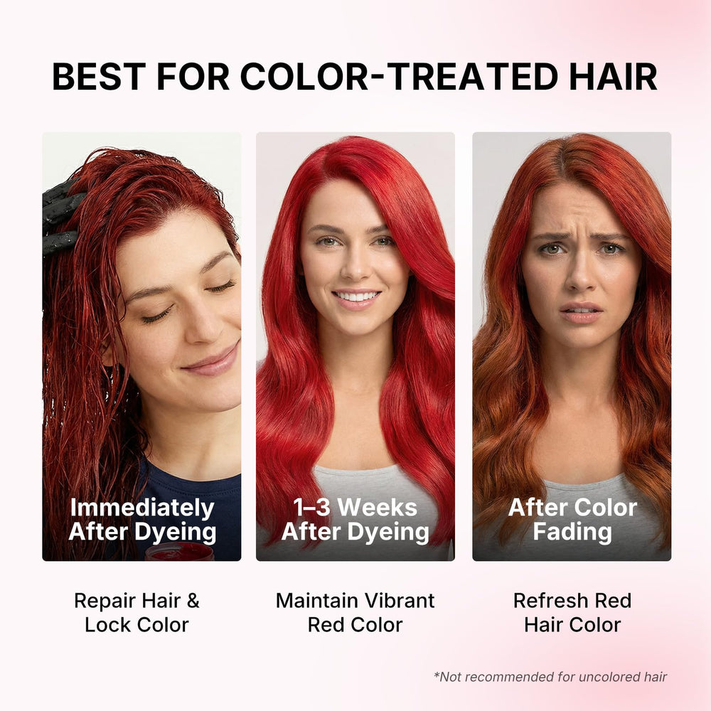 Karseell bottle delivers vibrant red result after wash.