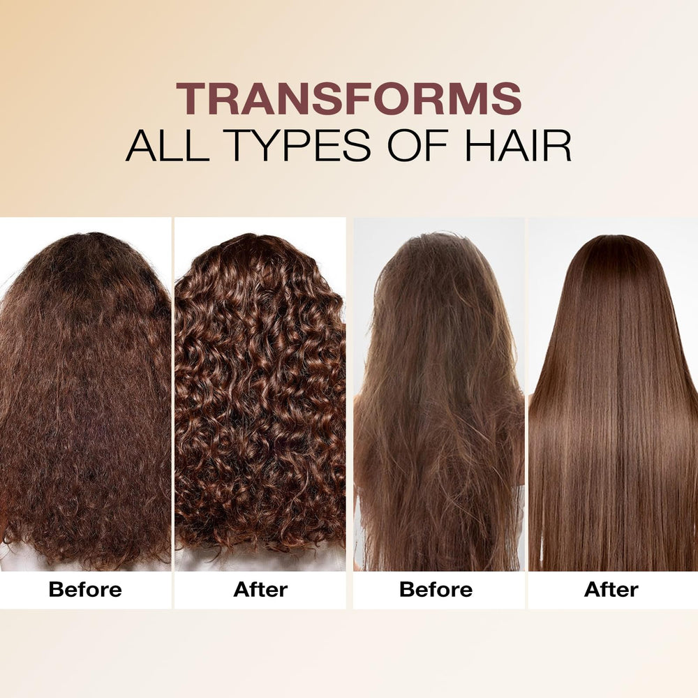 Karseell Conditioner application demonstrates rebuilding and refreshing damaged strands