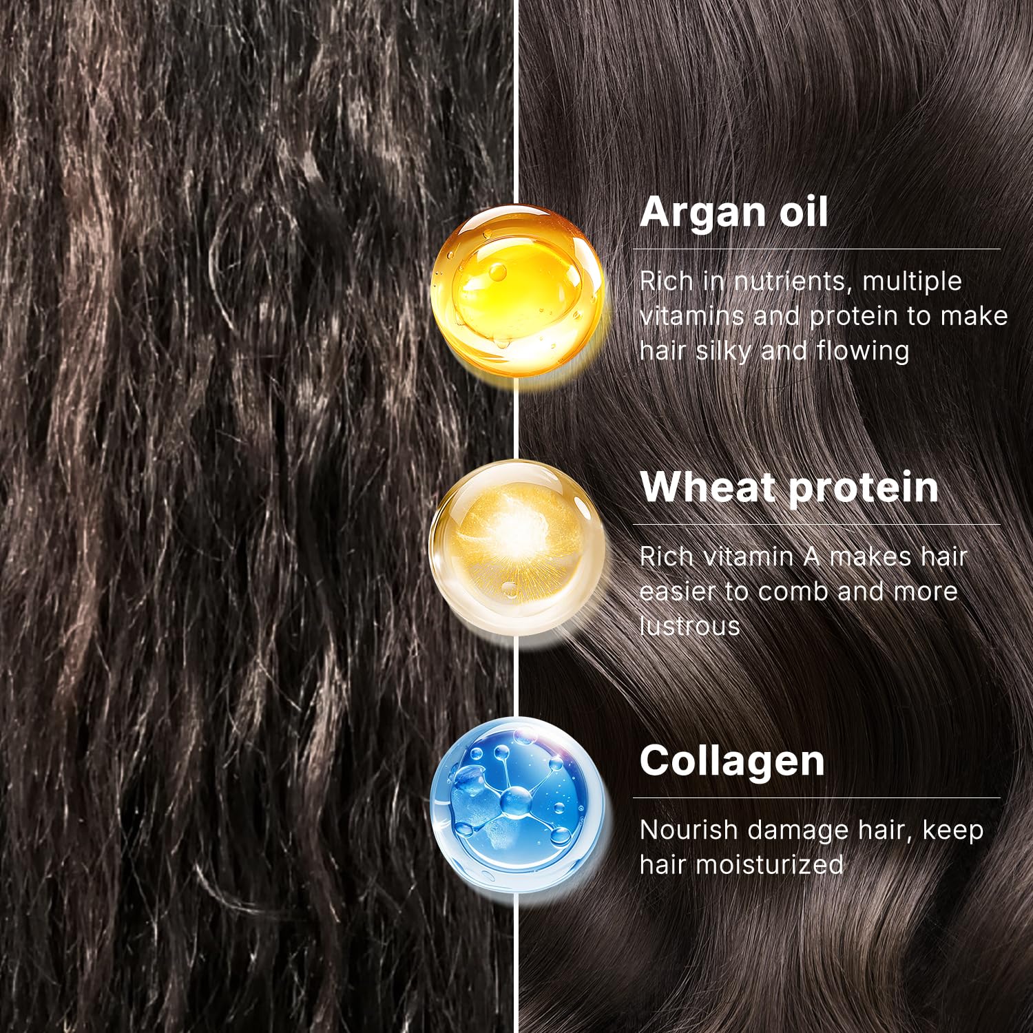 Karseell conditioner smooths hair and reduces frizz.