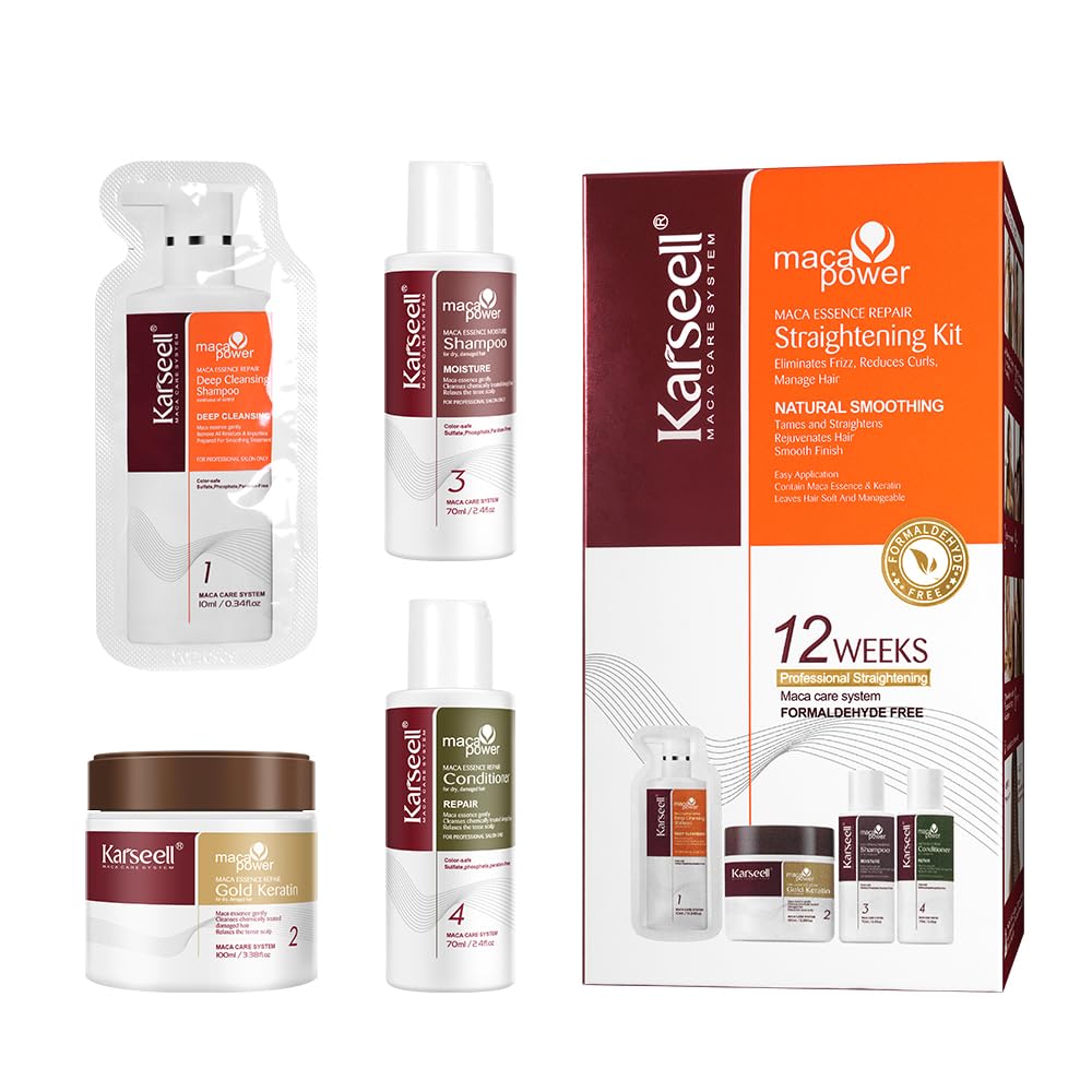 Karseell Maca essence repair straightening kit bottle for at-home salon results