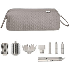 KarSyon Shark Flex Style Case camel front view protects travel-ready hair tools.