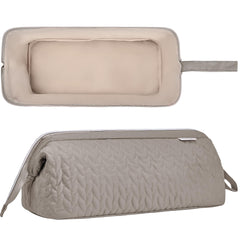 KarSyon Shark Flex Style Case camel padded interior shields attachments during transit.