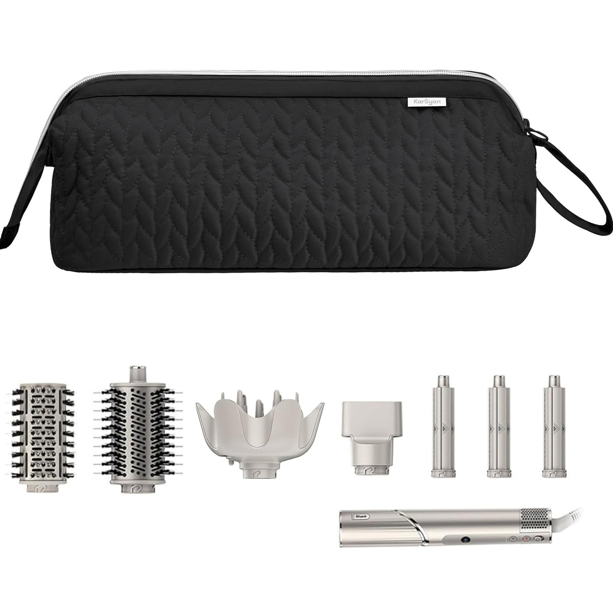 KarSyon Shark Flex Style Case travel bag keeps styling tools organized on the go.