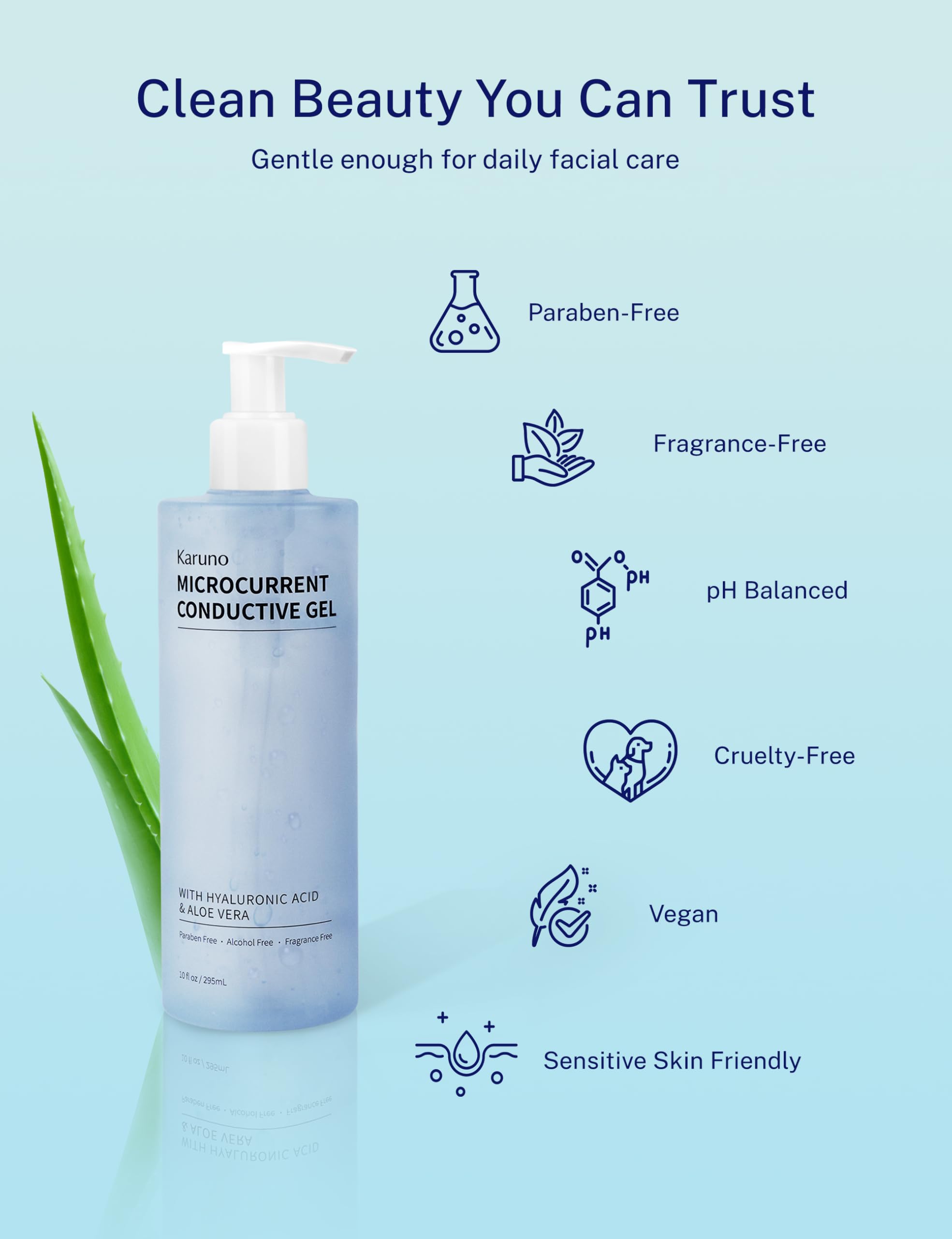 KARUNO device contact barrier reduces friction for smoother treatments.