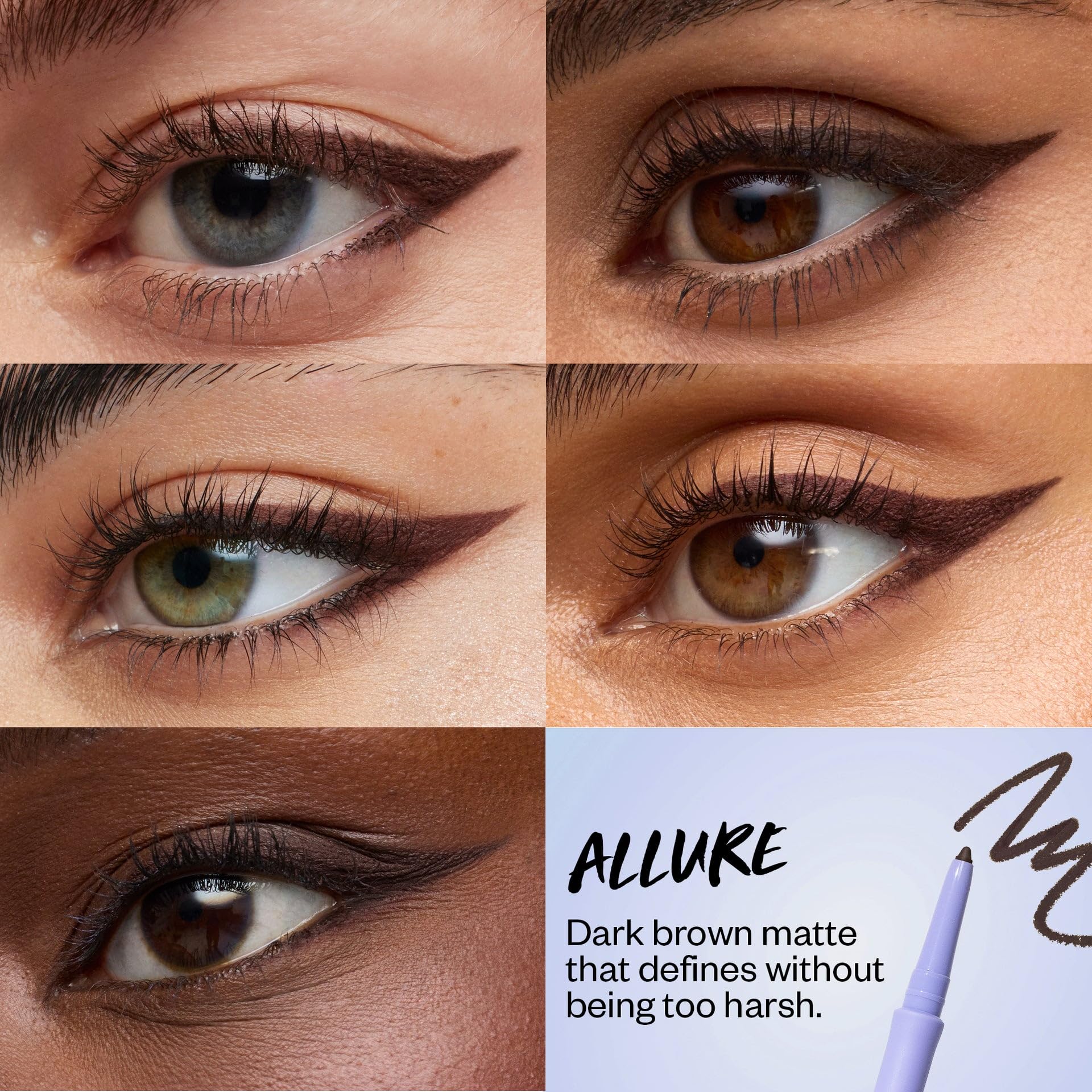 Kosas Soulgazer gel eyeliner smudger in action for a smoky finish.