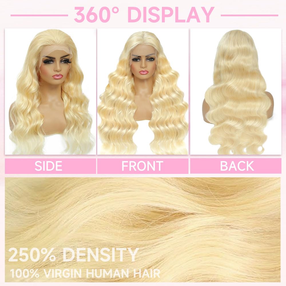 Kassamo 613 hd lace front wig with 13x6 design for seamless parting.