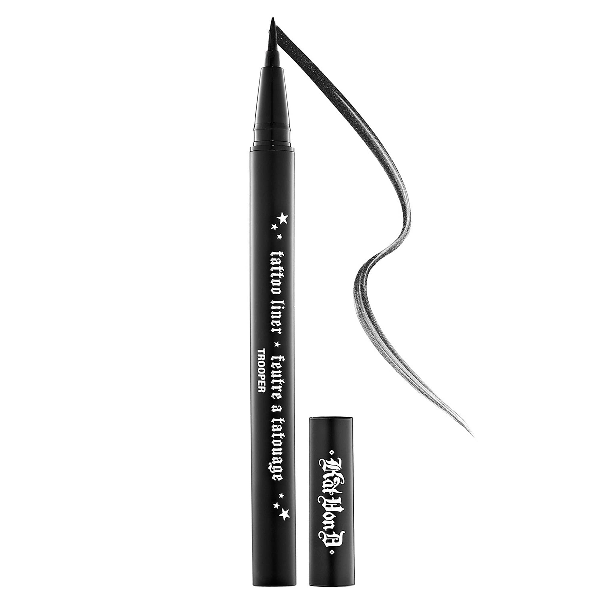 Kat Von D Tattoo Liner Trooper Black tip close-up for precise, dramatic eyeliner