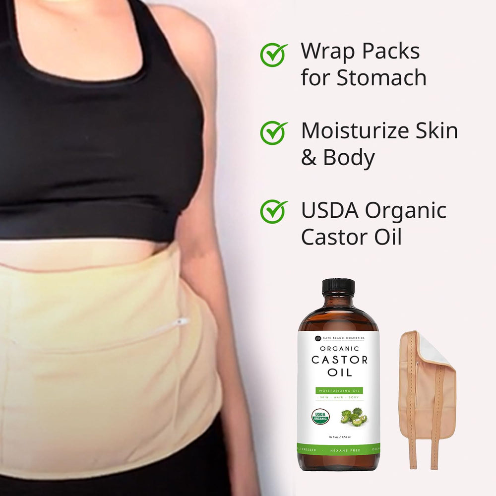 Kate Blanc Cosmetics envoltura para abdomen ajustable para aplicación limpia