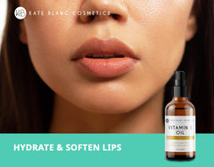 Kate Blanc Cosmetics Vitamina E Oil para rostro y cuerpo, uso concentrado en piel seca