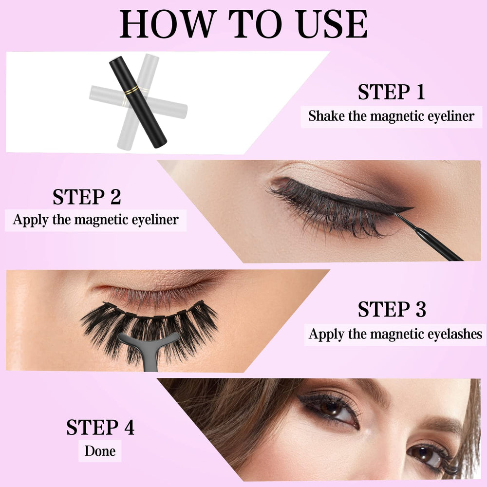 KATGE 3D natural look lashes for a soft, believable finish.