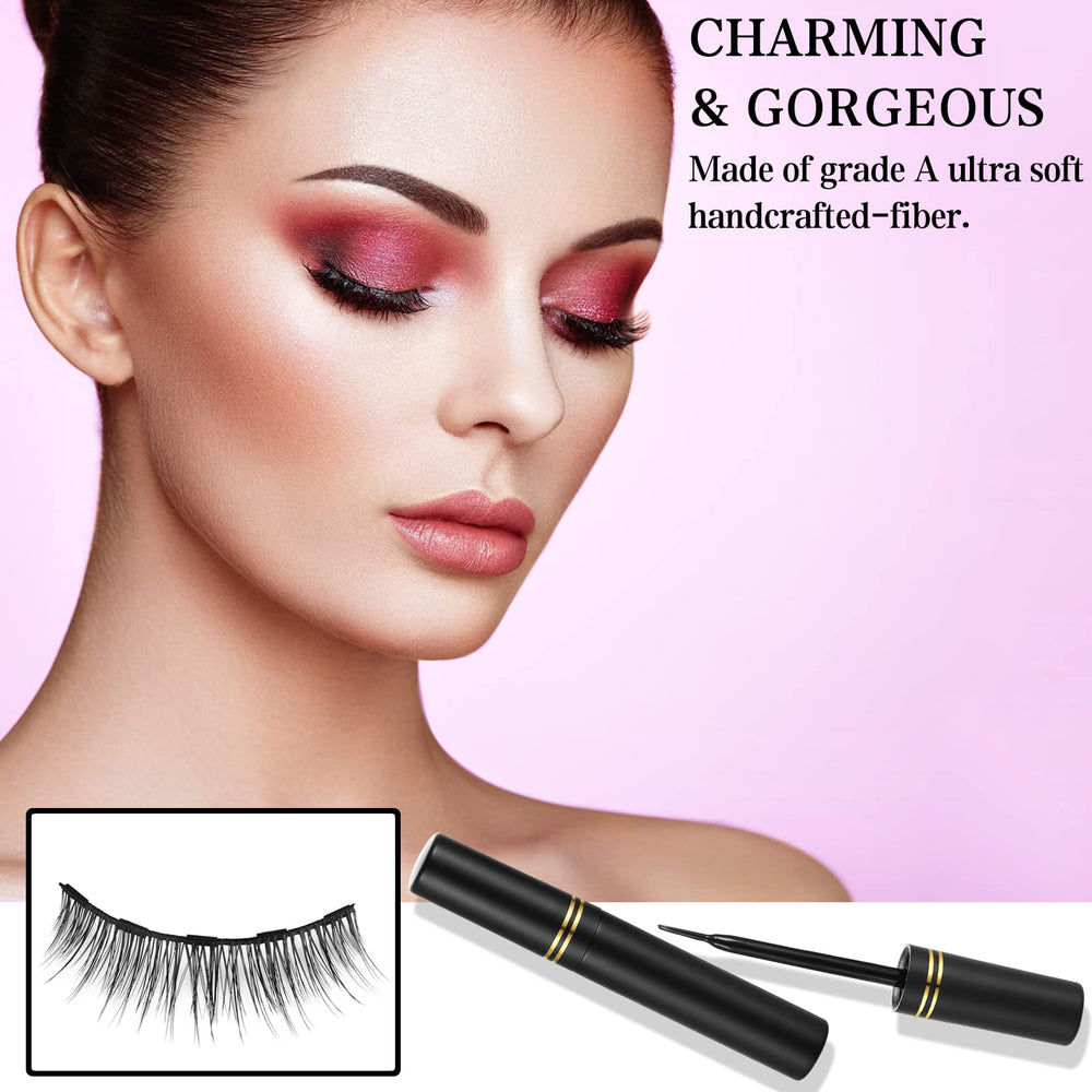 KATGE magnetic eyeliner with particles ensuring strong adhesion and mess-free wear.