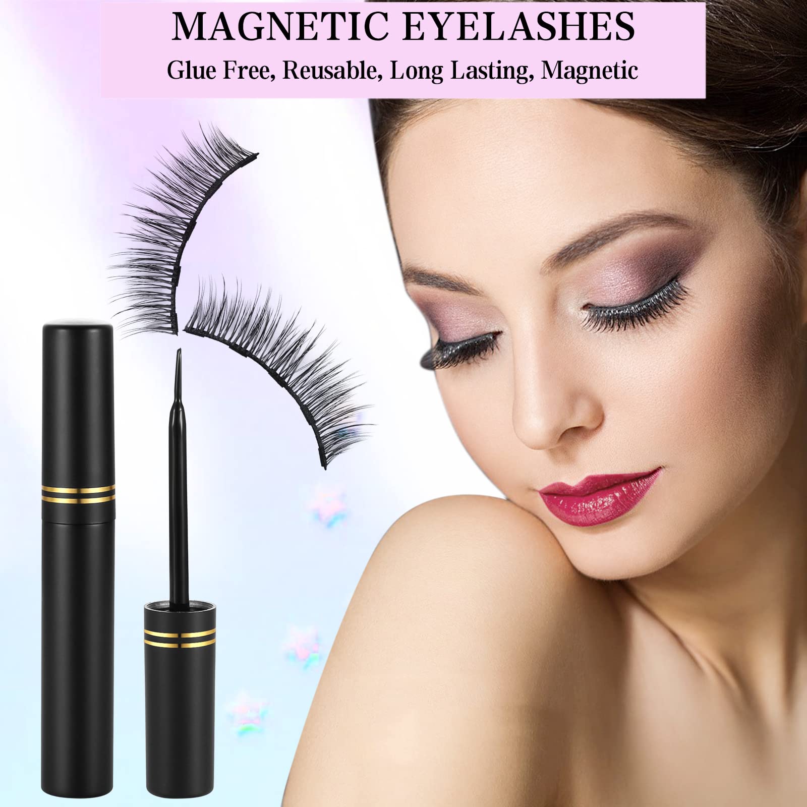 KATGE reusable lashes – style variety for different occasions without reapplication.