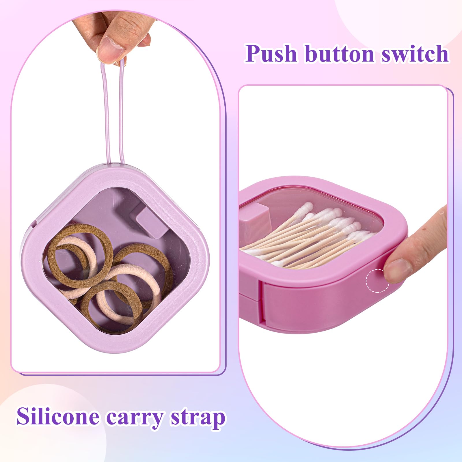 Kathfly cotton swab dispenser offering convenient home storage