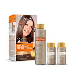 KATIVA Brazilian Keratin Kit Bundle for at-home smoothing and frizz control.