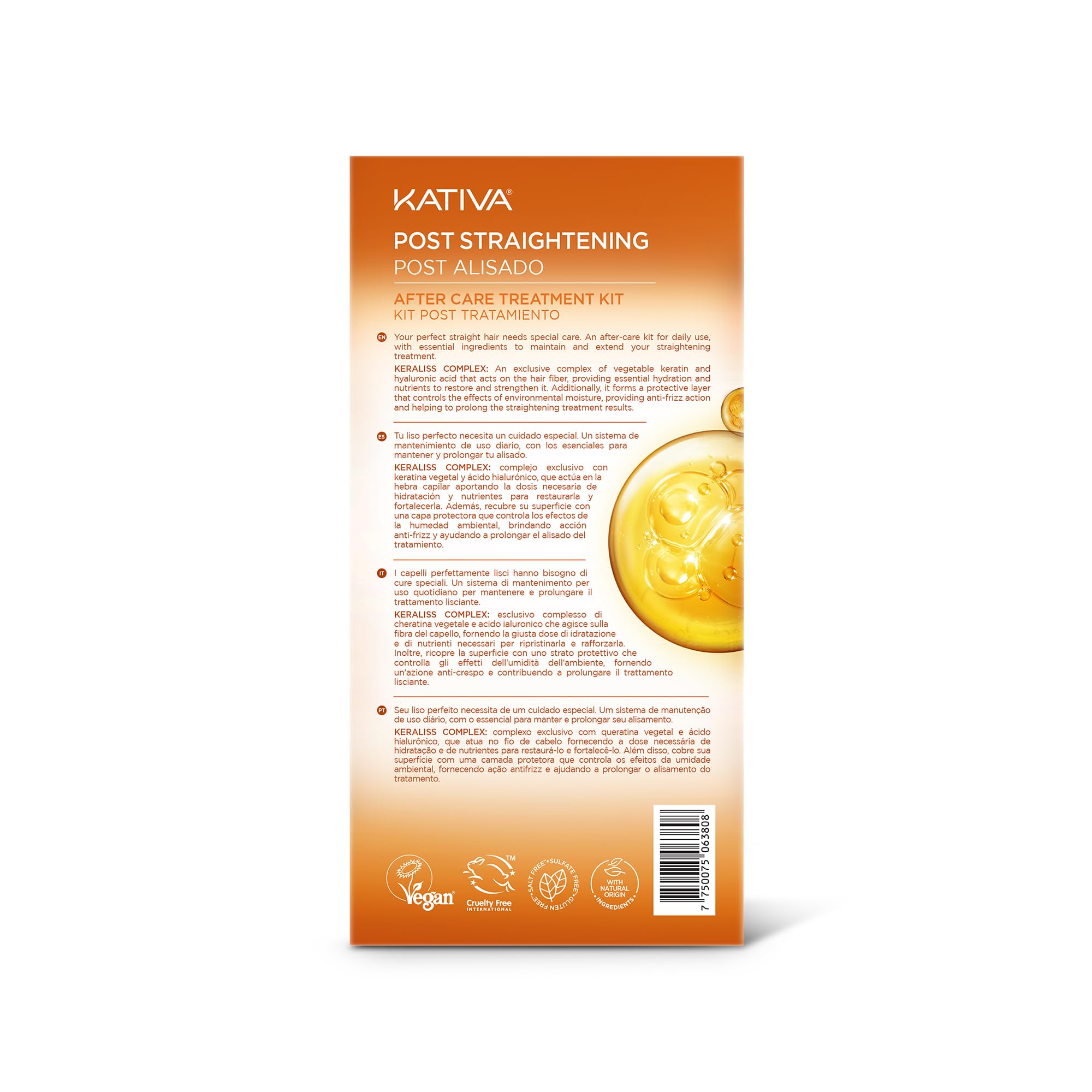 Kativa textura suave y manejable tras el lavado