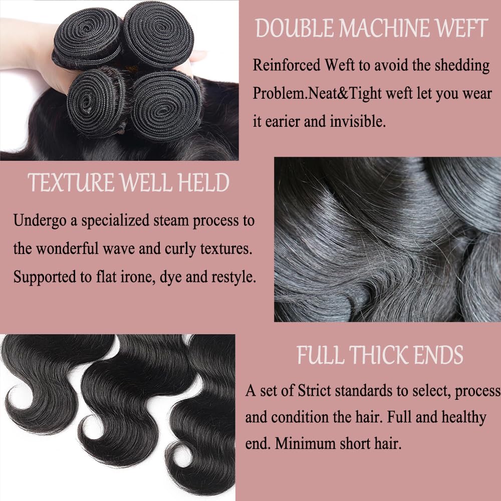 Katspon 12A body wave bundles 24 inch for long, flowing waves and fullness