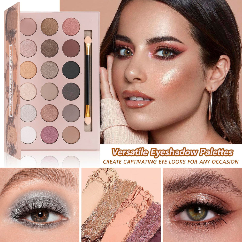 KAVCENT mascara and lip gloss set for defined eyes and glossy lips