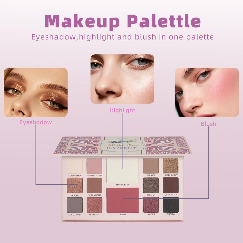 KAVCENT kit de maquillaje base liquida para cobertura uniforme.
