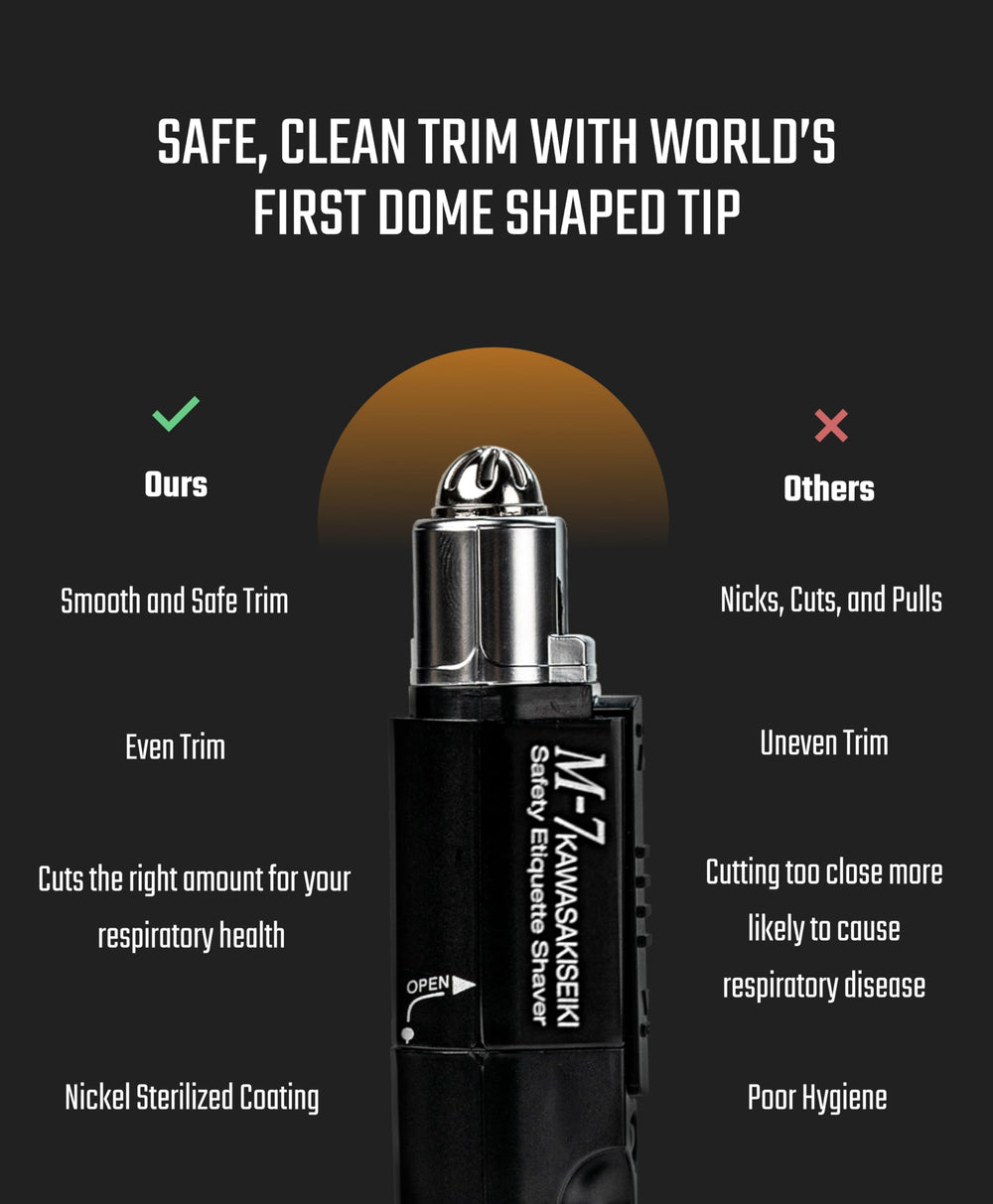 KAWASAKISEIKI M-7 ear trimmer for safe, painless maintenance.