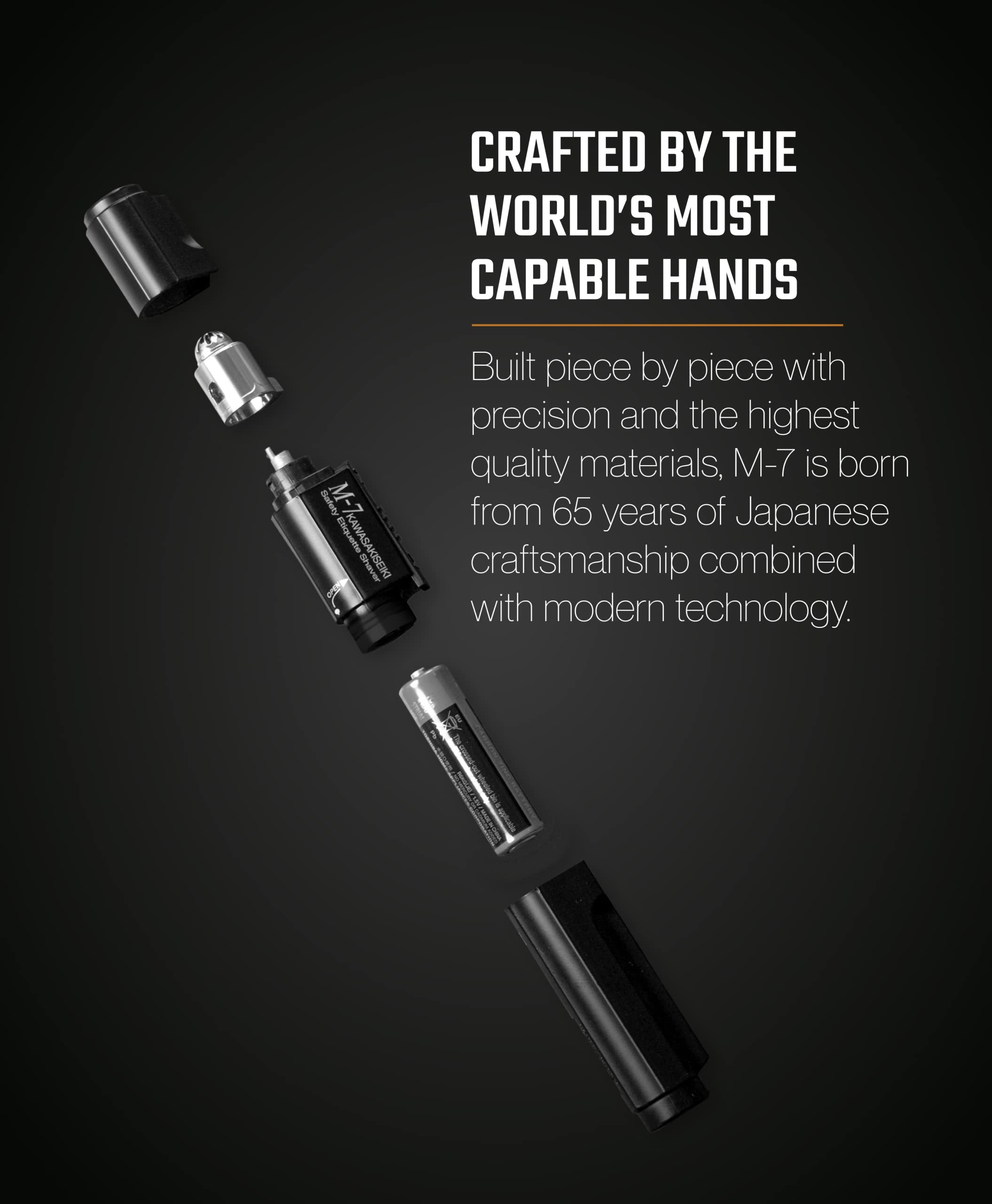 KAWASAKISEIKI M-7 nickel-coated tip provides safe contact.
