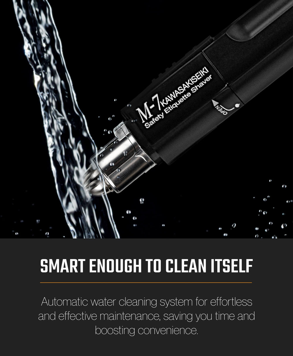 KAWASAKISEIKI M-7 self-cleaning design eases maintenance.