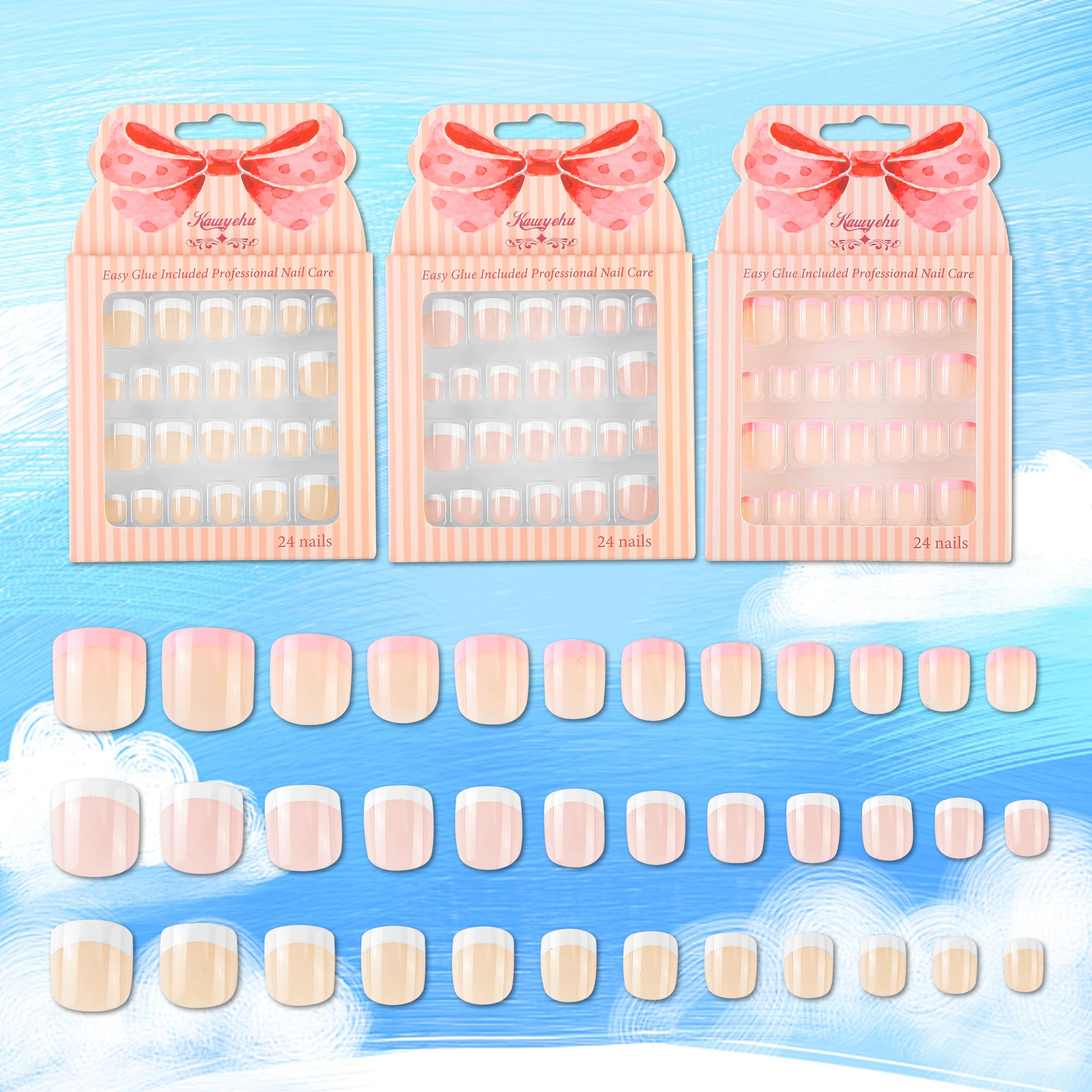 Kawyehu uños infantiles, diseños dulces para manicura segura y divertida