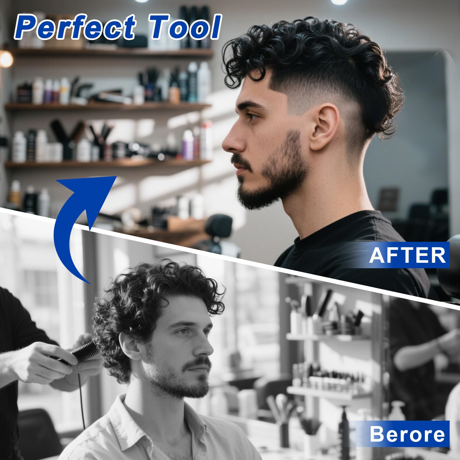 KCMOSGI easy-clean matte surface keeps the barber card hygienic during repeated use.