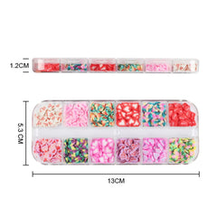 KCXUUYS 3D heart design nail sequins for sparkling manicure accents.