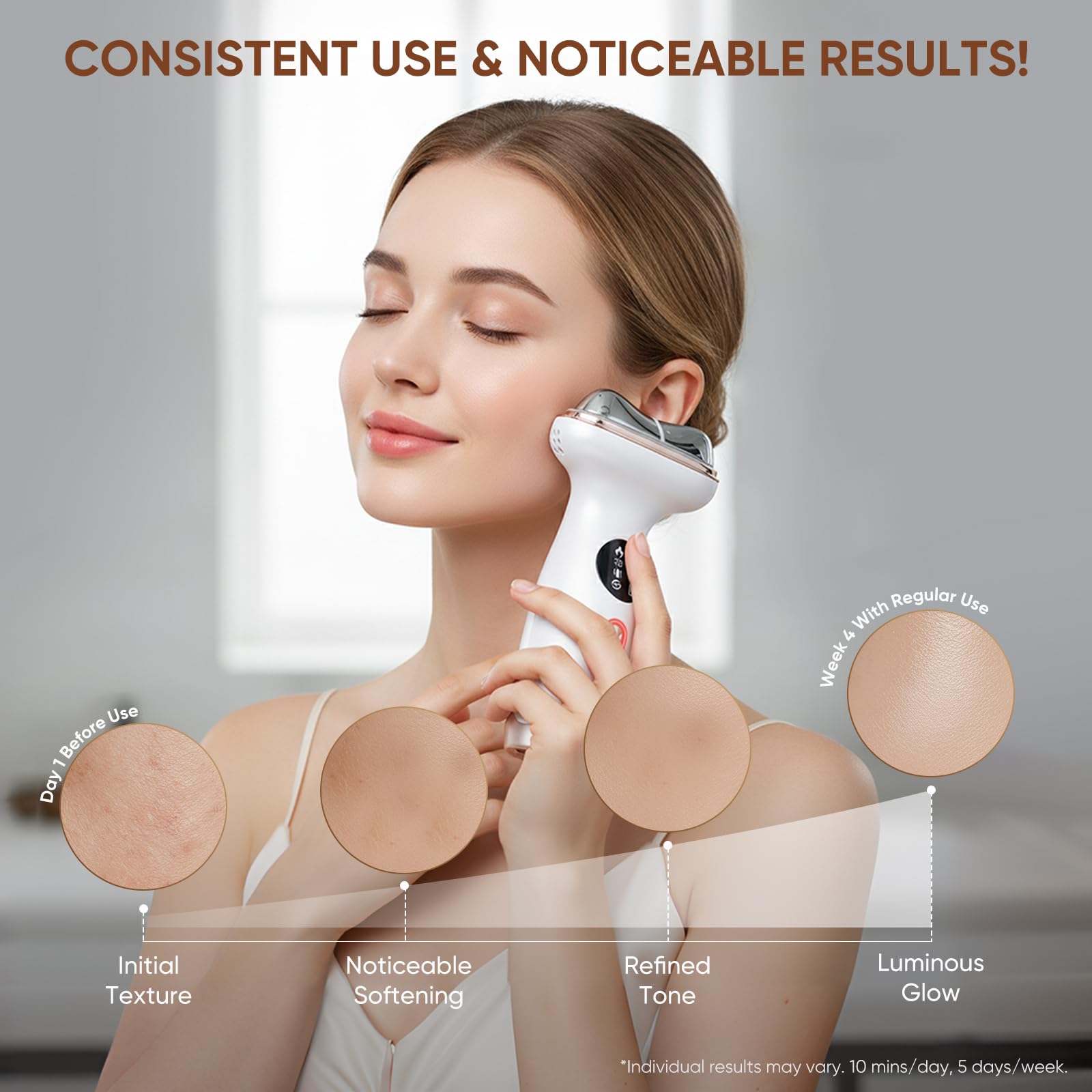 Kdune cooling mode delivering instant refreshing skin sensation.