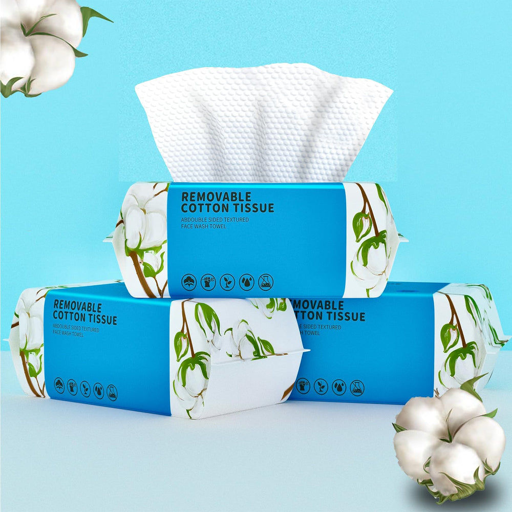 KeeiZoes: toalla facial desechable de algodón 100% para limpieza suave.
