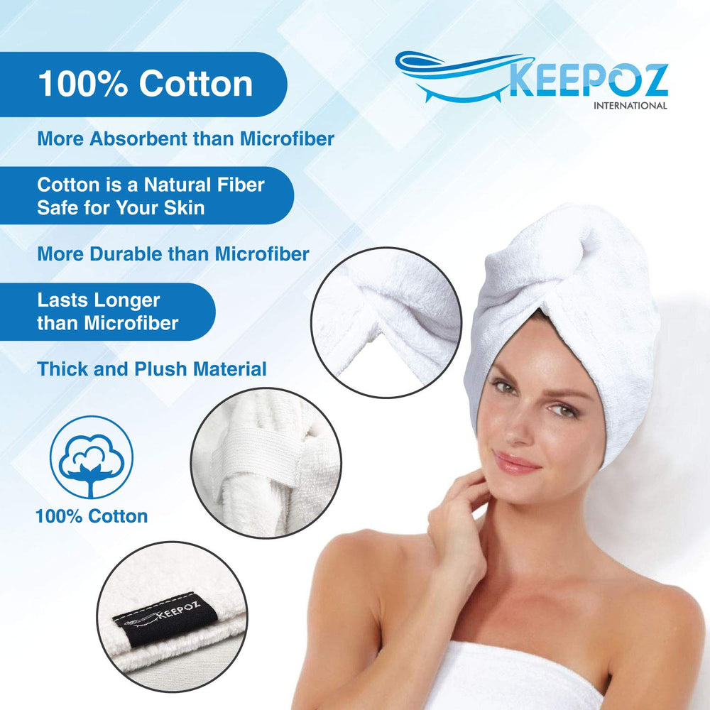 Keepoz toalla súper absorbente para secado rápido sin goteo.