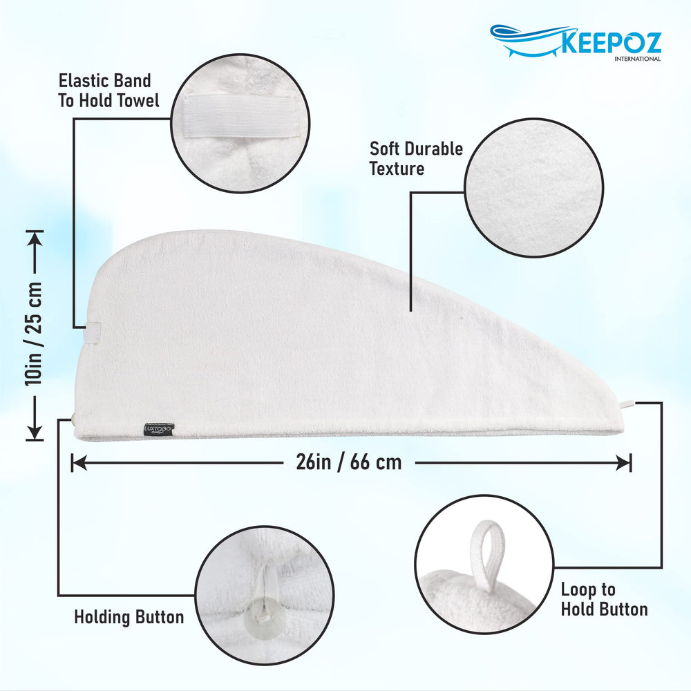 Keepoz turbante para cabello rizado con antifrizz y comodidad.
