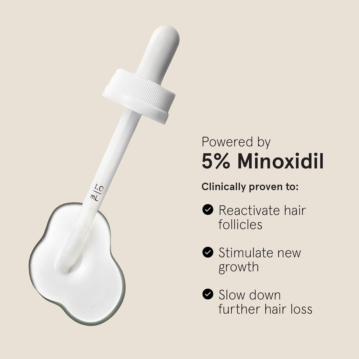 Keeps crown and vertex application on scalp for thinning areas.