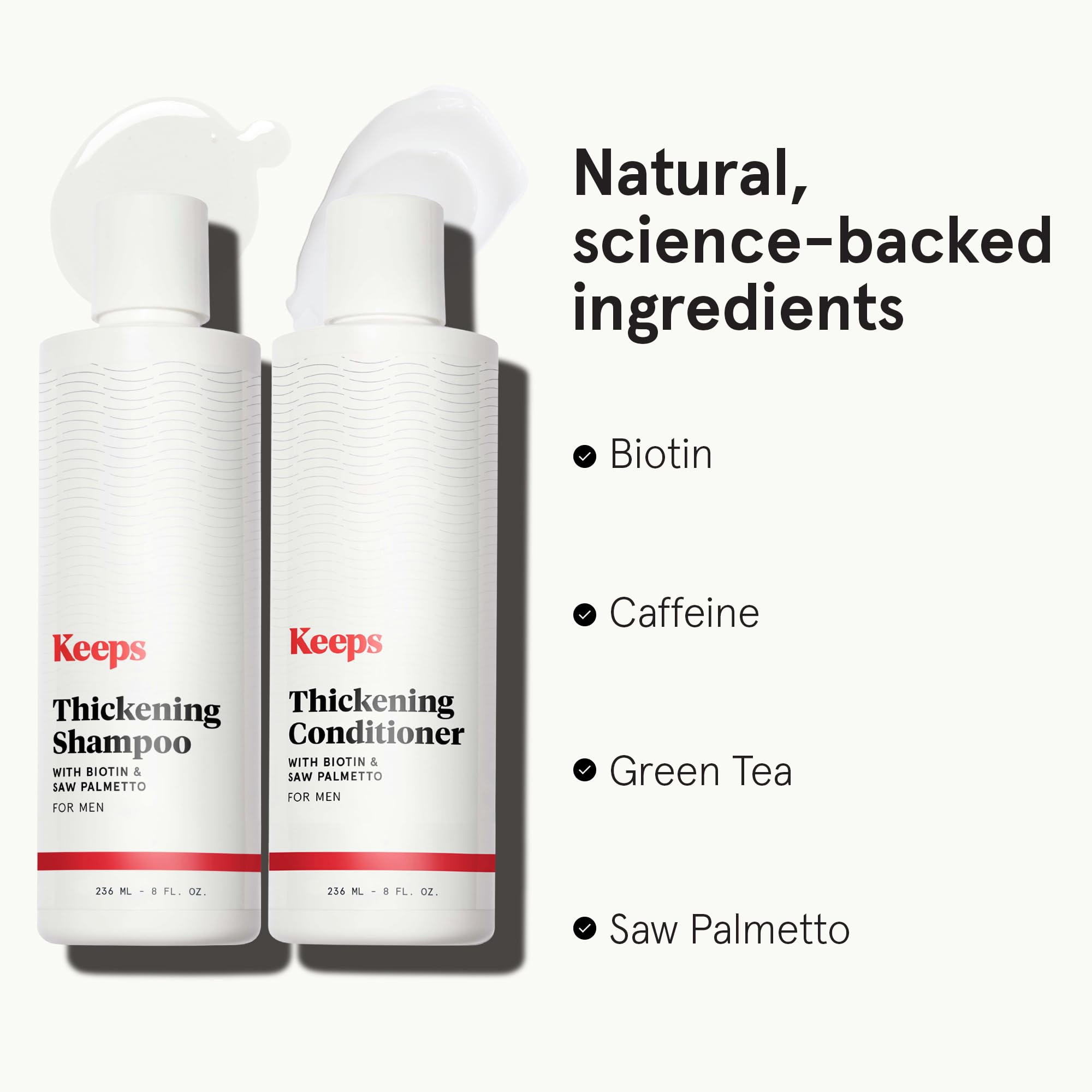 Keeps green tea and saw palmetto formulation close-up for soothing scalp.
