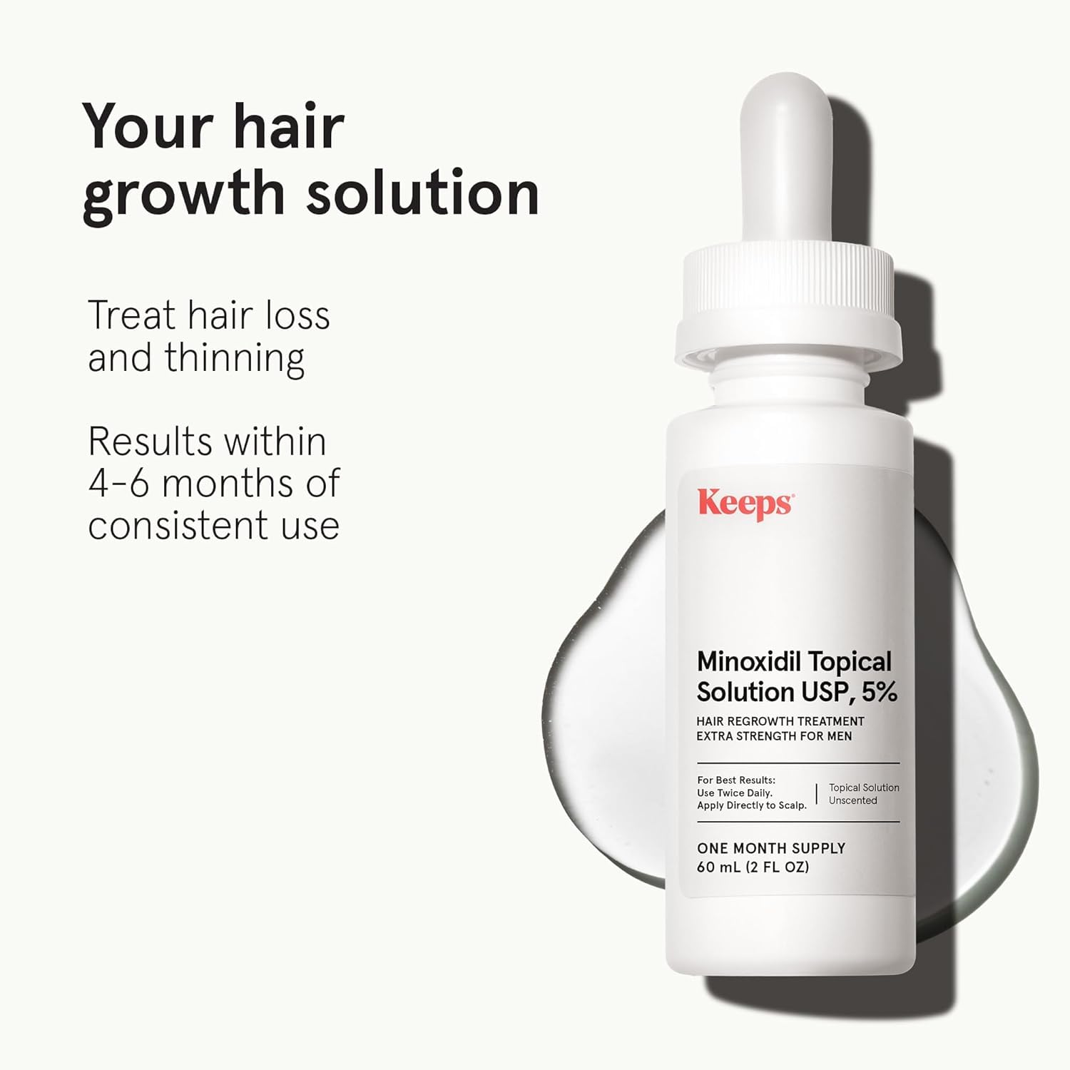 Keeps Minoxidil dropper applying serum precisely to crown and vertex.