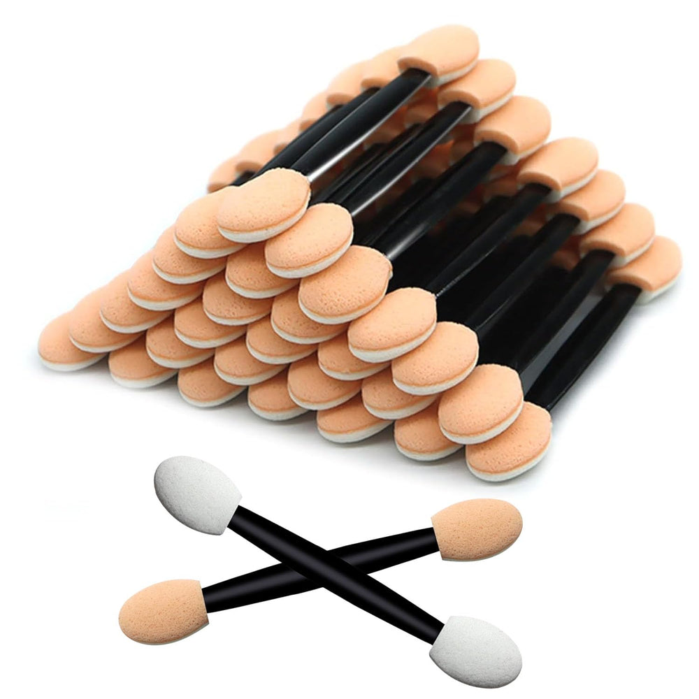 Keepsweat dual-sides eyeshadow applicators provide precise color application with two tips.